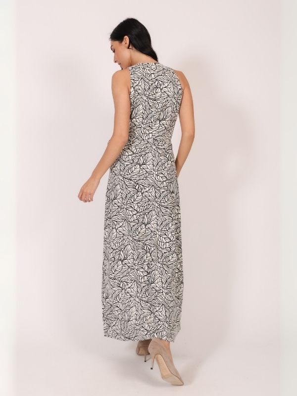 Haljina HH55 dezen crno-beli z