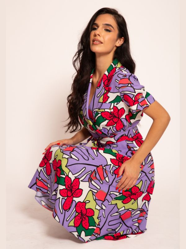 Haljina HH66 lila dezen p