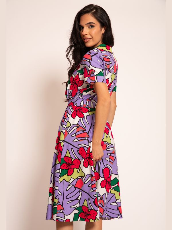 Haljina HH66 lila dezen z