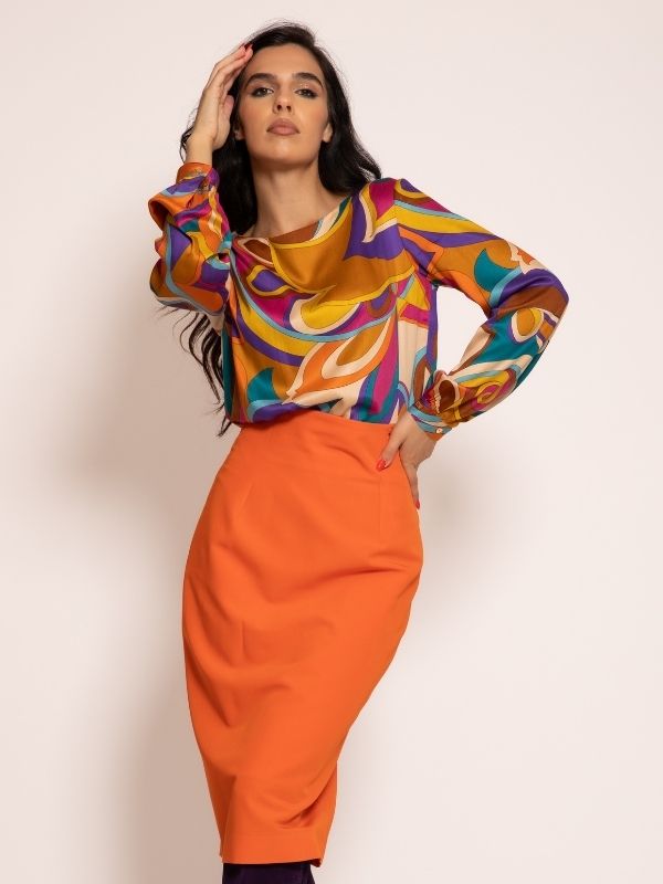 Suknja IS40 narandžasta p1