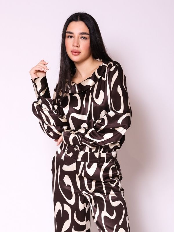 Bluza KB71 braon dezen p1