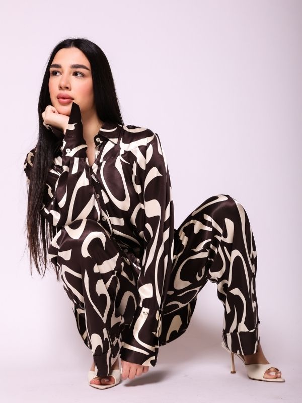 Košulja KK71 braon dezen p3