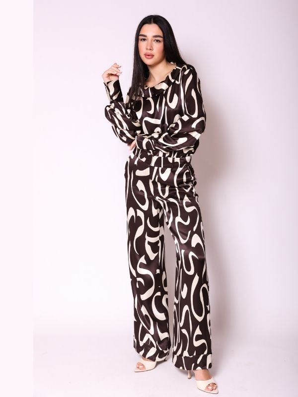 Pantalone KP96 braon dezen p1