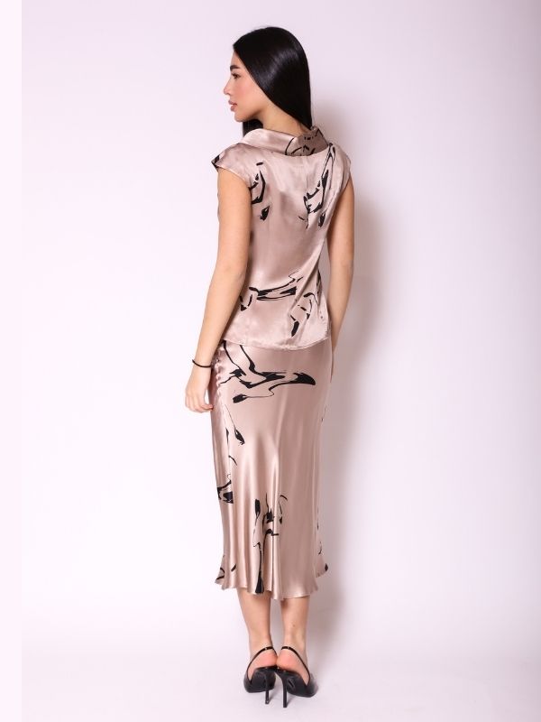 Suknja KS46 kapućino dezen z